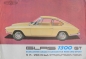 Preview: Glas 1300 GT Grand Tourisme Modelprogram 1963 Carbrochure (5724)